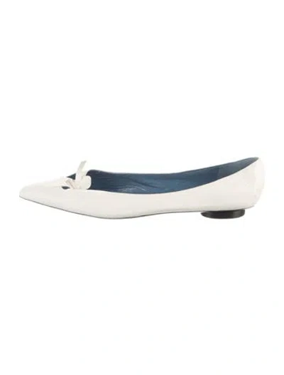 Pre-owned Marc Jacobs Leather Ballet Flats In Blue