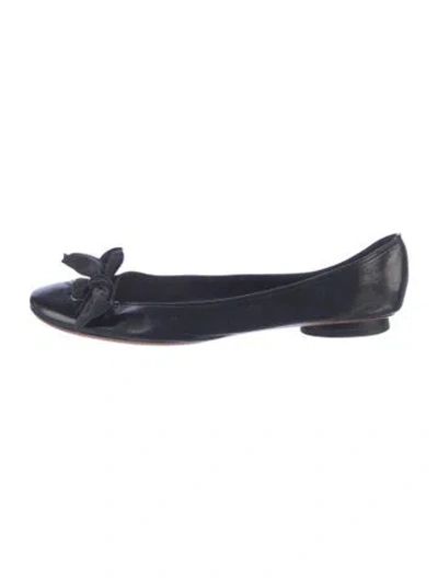 Pre-owned Marc Jacobs Leather Ballet Flats In Blue