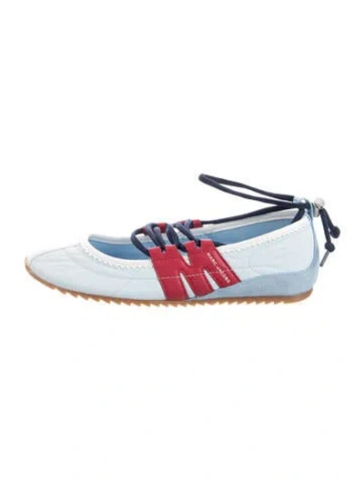 Pre-owned Marc Jacobs Leather Ballet Flats In Blue