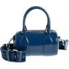 Marc Jacobs Leather Barrel Bag In Azure Blue