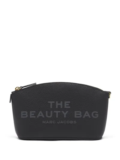 Marc Jacobs Leather Beauty Bag In Black