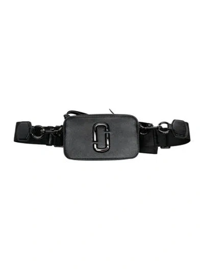 Pre-owned Marc Jacobs Leather Belt Bag In Black