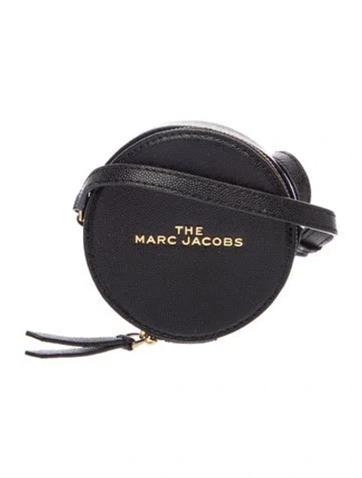 Pre-owned Marc Jacobs Leather Belt Bag In Black