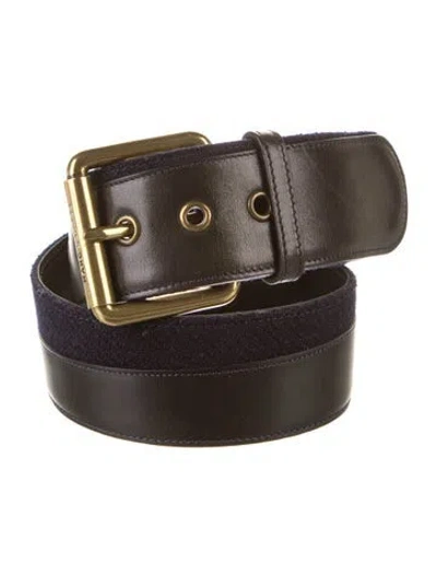 Pre-owned Marc Jacobs Leather Belt In Blue