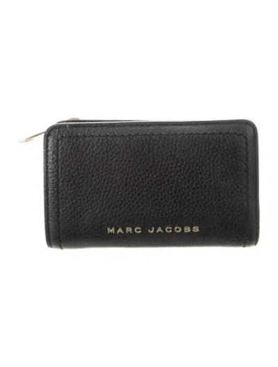 Pre-owned Marc Jacobs Leather Bifold Wallet In Black