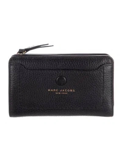 Pre-owned Marc Jacobs Leather Bifold Wallet In Black