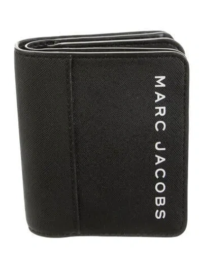 Pre-owned Marc Jacobs Leather Bifold Wallet In Black