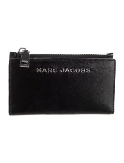Pre-owned Marc Jacobs Leather Bifold Wallet In Black