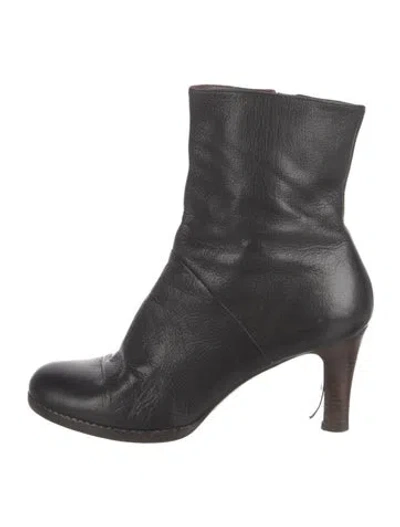 Pre-owned Marc Jacobs Leather Boots In Black