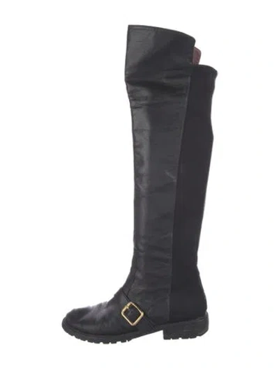 Pre-owned Marc Jacobs Leather Boots In Black