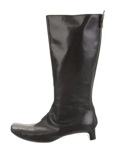 Pre-owned Marc Jacobs Leather Boots In Black