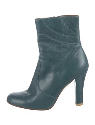 Pre-owned Marc Jacobs Leather Boots In Blue