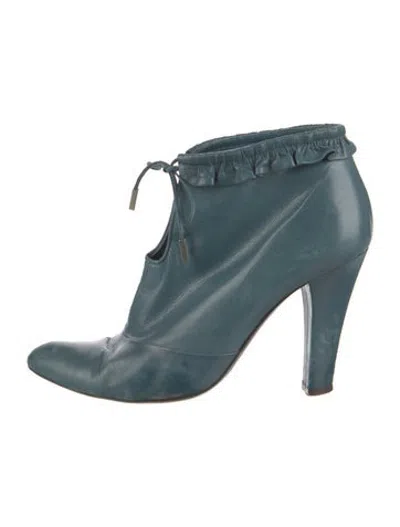 Pre-owned Marc Jacobs Leather Boots In Blue