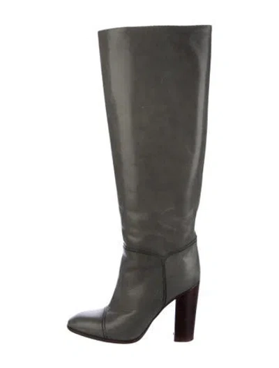 Pre-owned Marc Jacobs Leather Boots In Gray