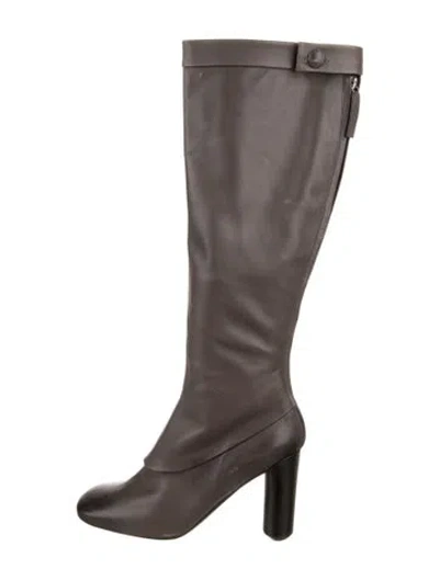 Pre-owned Marc Jacobs Leather Boots In Gray