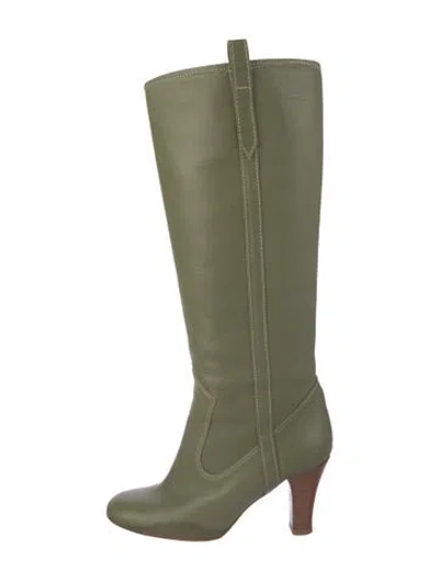 Pre-owned Marc Jacobs Leather Boots In Green