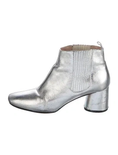 Pre-owned Marc Jacobs Leather Boots In Silver