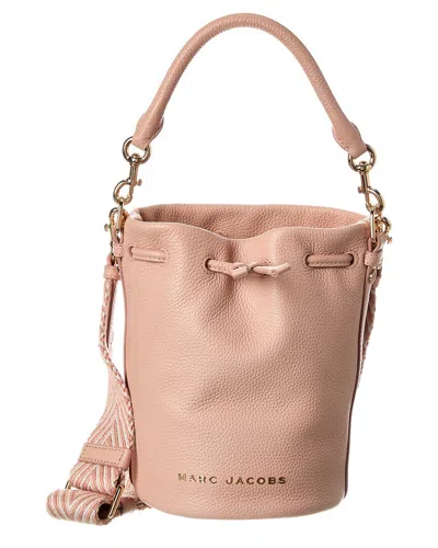 Marc Jacobs Leather Bucket Bag In Pink