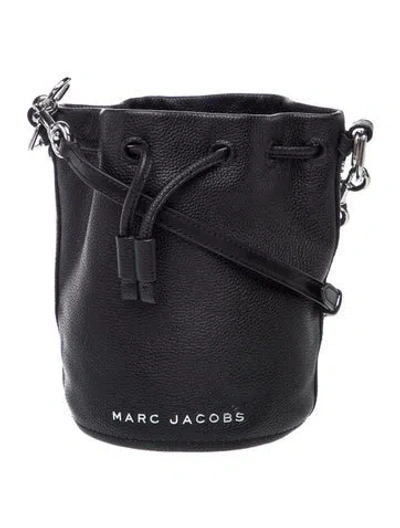 Pre-owned Marc Jacobs Leather Bucket Bag In Black