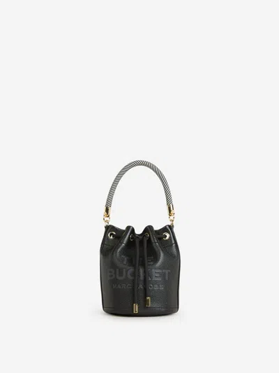 Marc Jacobs Leather Bucket Bag In Black