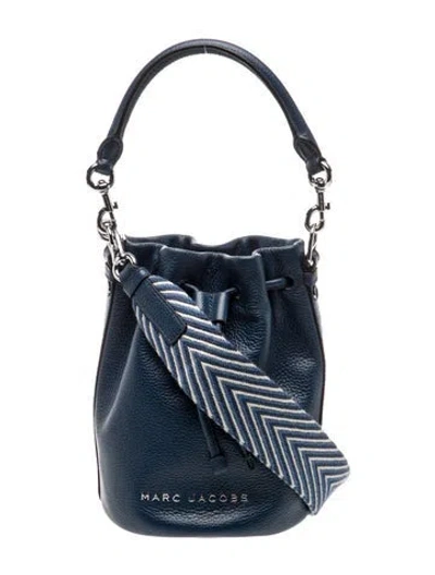 Pre-owned Marc Jacobs Leather Bucket Bag In Blue