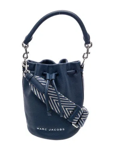 Pre-owned Marc Jacobs Leather Bucket Bag In Blue