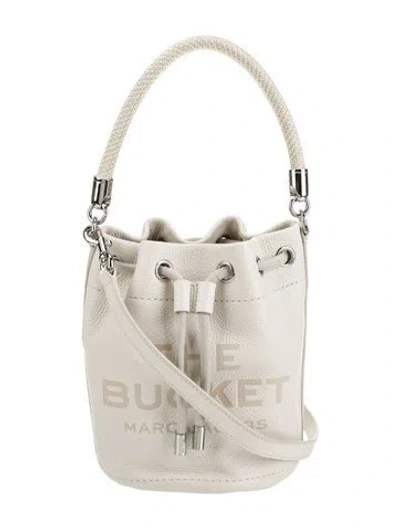 Pre-owned Marc Jacobs Leather Bucket Bag In Neutral