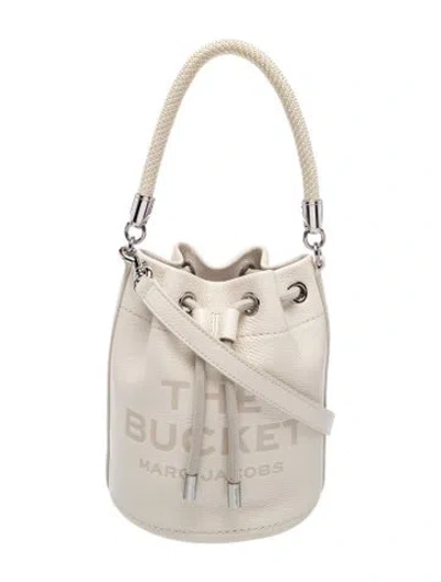 Pre-owned Marc Jacobs Leather Bucket Bag In Neutral