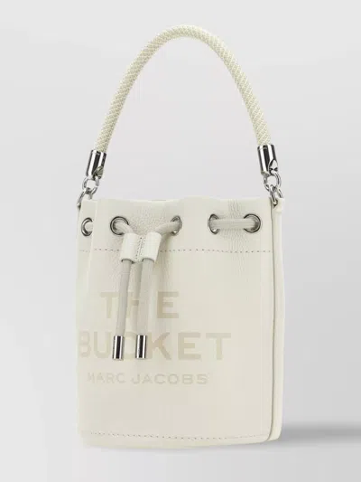 Marc Jacobs Leather Bucket Bag Silver Hardware In Neutral