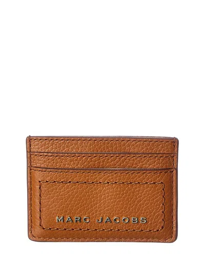 Marc Jacobs The Leather Card Case In Camel