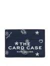Marc Jacobs The Bandana Leather Card Case In Blue