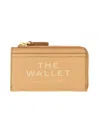 Marc Jacobs Leather Card Holder In Beige