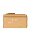 Marc Jacobs Leather Card Holder In Beige