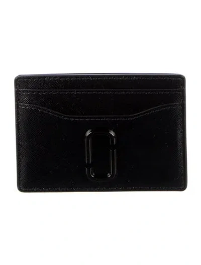 Pre-owned Marc Jacobs Leather Card Holder In Black