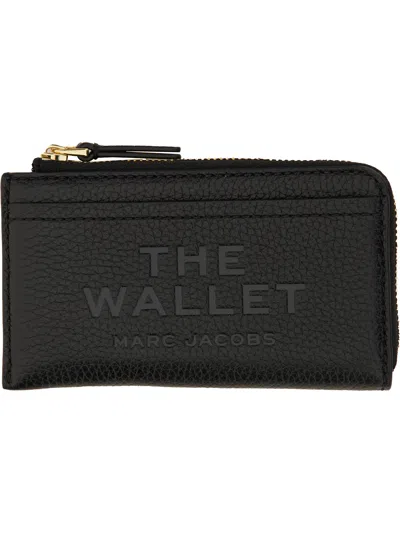 Marc Jacobs Leather Card Holder In Black