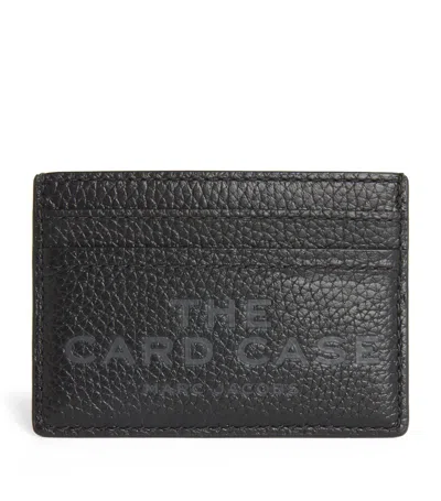 Marc Jacobs Leather Card Holder In Black