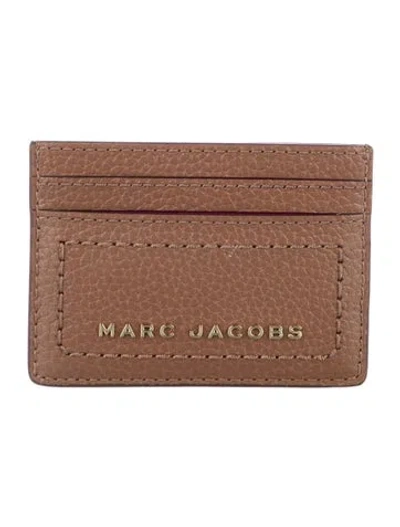 Pre-owned Marc Jacobs Leather Card Holder In Brown