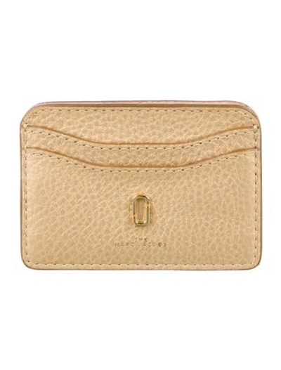Pre-owned Marc Jacobs Leather Card Holder In Gold