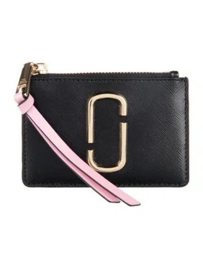 Pre-owned Marc Jacobs Leather Card Holder In Gold