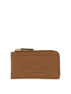 Marc Jacobs Leather Card Holder In Brown