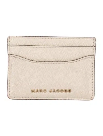 Pre-owned Marc Jacobs Leather Card Holder In Neutral