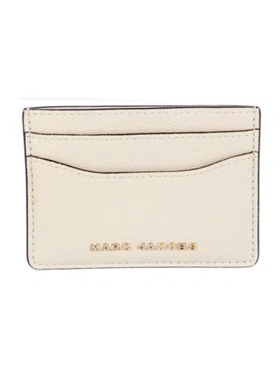 Pre-owned Marc Jacobs Leather Card Holder In Neutral