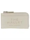 Marc Jacobs The Wallet Grained Leather Wallet In Neutral