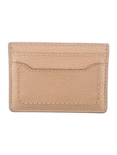 Pre-owned Marc Jacobs Leather Card Holder In Neutrals