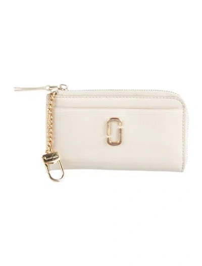 Pre-owned Marc Jacobs Leather Card Holder In Neutrals