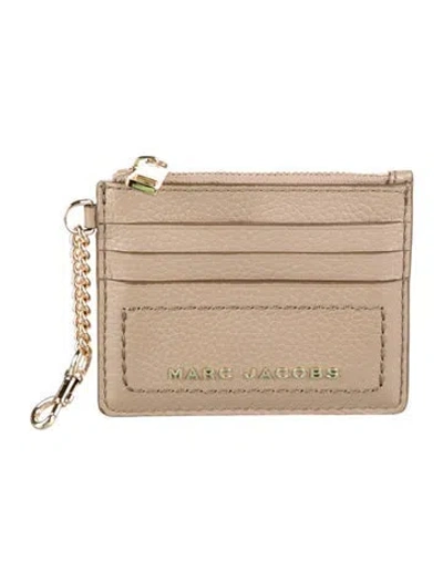 Pre-owned Marc Jacobs Leather Card Holder In Neutrals