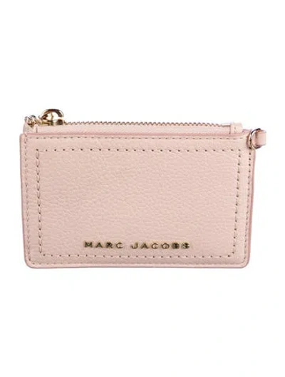 Pre-owned Marc Jacobs Leather Card Holder In Pink
