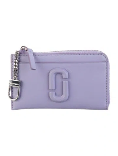 Pre-owned Marc Jacobs Leather Card Holder In Purple