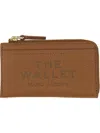 Marc Jacobs Leather Card Holder In Brown