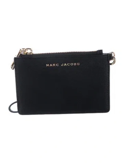 Pre-owned Marc Jacobs Leather Card Holder W/ Tags In Black